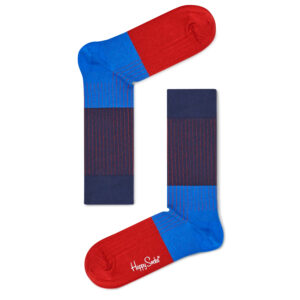 Κάλτσες ανδρικές Happy Socks Μπλε BLOCK RIB SOCK