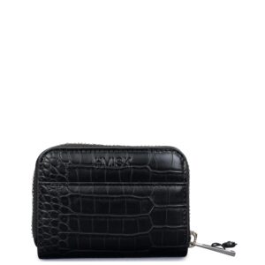 Πορτοφόλια γυναικεία Hvisk Μαύρο Wallet Zip Matte Croco