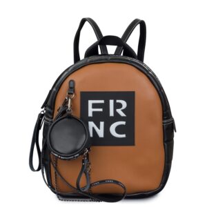 Σακίδια Πλάτης γυναικεία Frnc Μαύρο-Ταμπά 1774