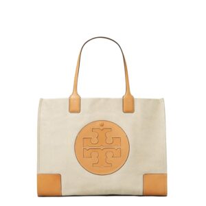 Shopping γυναικεία Tory Burch Natural Ella Canvas Tote