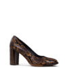 Γόβες γυναικείες Zinda Καφέ Snake Skin 4484