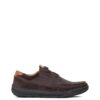 Δετά ανδρικά Clarks Dark Brown Ashcombe Craft