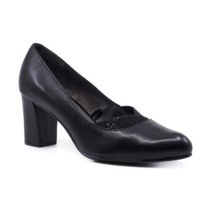 Γόβες Jana Black Γυναικείες Ανατομικές Δερμάτινες Γόβες (22480)