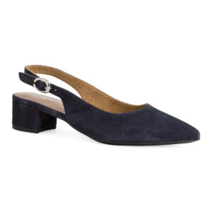 Γόβες Tamaris Navy Δερμάτινες Γόβες Slingback (29500)