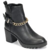 Μποτίνια Only BARBARA-9 PU HEELED CHAIN BOOT Συνθετικό