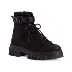 Μποτίνια Tamaris Black Ανατομικά Δερμάτινα Μποτάκια (25213)