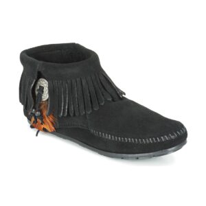 Μπότες Minnetonka CONCHO FEATHER SIDE ZIP BOOT Δέρμα