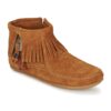 Μπότες Minnetonka CONCHO FEATHER SIDE ZIP BOOT