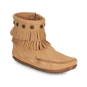 Μπότες Minnetonka DOUBLE FRINGE SIDE ZIP BOOT