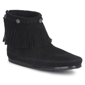 Μπότες Minnetonka HI TOP BACK ZIP BOOT Δέρμα