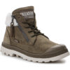 Μπότες Palladium Moscow Lite K Dark Olive 56492-307-M Δέρμα