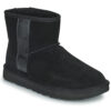 Μπότες UGG CLASSIC MINI SIDE LOGO Δέρμα