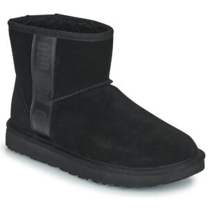 Μπότες UGG CLASSIC MINI SIDE LOGO Δέρμα