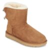 Μπότες UGG MINI BAILEY BOW II Δέρμα