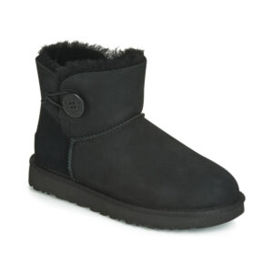 Μπότες UGG MINI BAILEY BUTTON II Δέρμα